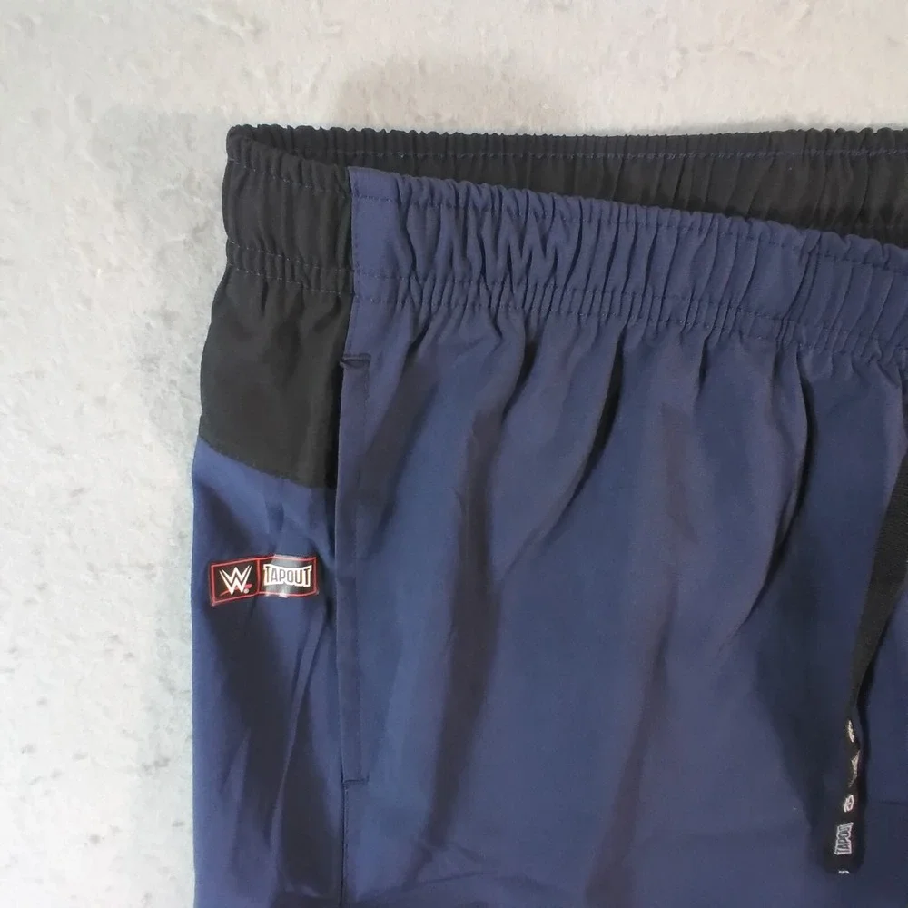 Tapout shorts men's medium blue‎ Dri-Fit Flex stretch Comfort waist sports gym